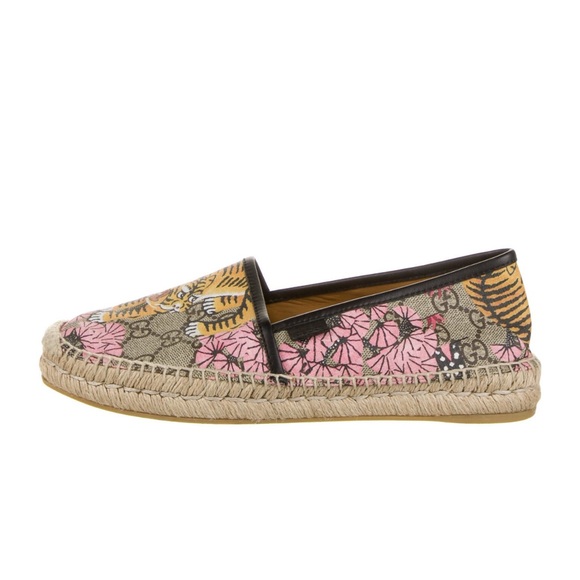 Gucci Bengal Print Coated Canvas Espadrilles - Picture 5 of 6